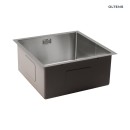 Zlewozmywak stalowy 1-komorowy Oltens Hydda 44x44 stal szlachetna polerowana 71103100 z syfonem, bez otworu na baterię