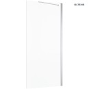 Oltens Trana kabina prysznicowa 100x80 cm model kwadratowy z drzwiami oraz panelem bocznym chromowane profile i transparentne szkło 20200100 - ścianka prysznicowa