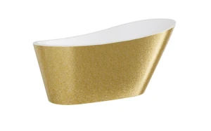 Besco Melody Glam Złota 170x80 #WA-170-MZC wanna wolnostojąca z czarnym przelewem