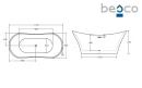Besco Amber Glam Grafitowa 170x80 #WA-170-AGC