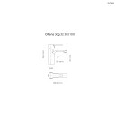 Oltens Jog bateria umywalkowa stojąca chrom 32303100 - rysunek techniczny