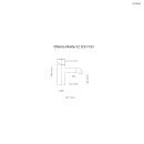 Oltens Molle bateria umywalkowa stojąca chrom 32300100 - rysunek techniczny