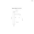 Oltens Molle bateria umywalkowa stojąca wysoka chrom 32500100 - rysunek techniczny