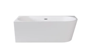 Besco Zoya Lewa 170x80 #WAS-170-ZL wanna wolnostojąca narożna z chromowanym przelewem
