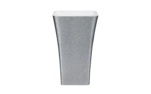 Besco Assos S-Line Glam Srebrna 40x50x85 #UMD-AP-WOS umywalka wolnostojąca