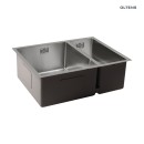 Zlewozmywak stalowy 1,5-komorowy Oltens Hydda 58x44 stal szlachetna polerowana 71201100 z syfonem, bez otworu na baterię