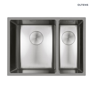 Oltens Hydda zlewozmywak stalowy 1,5-komorowy 58x44 stal szlachetna polerowana 71201100