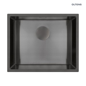 Oltens Hydda zlewozmywak stalowy 1-komorowy 54x44 czarny 71104300