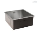 Zlewozmywak stalowy 1-komorowy 44x44cm Oltens Stalvask stal polerowana 71100100 z syfonem, bez otworu na baterię