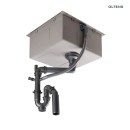 Zlewozmywak stalowy 1-komorowy 76x44 cm Oltens Stalvask stal polerowana 71102100 z syfonem, bez otworu na baterię