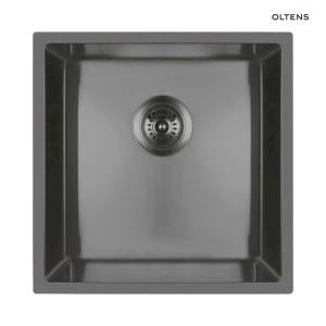 Oltens Stalvask zlewozmywak stalowy 1-komorowy 44x44 czarny 71100300