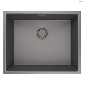 Oltens Stalvask zlewozmywak stalowy 1-komorowy 54x44 czarny 71101300