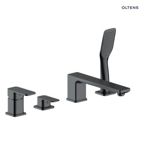 Oltens Hadsel bateria wannowo-prysznicowa nawannowa 4-otworowa grafit 34203400