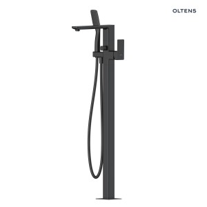 Oltens Hadsel bateria wanno-prysznicowa wolnostojąca czarny mat 34303300