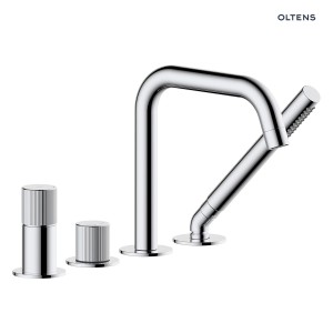 Oltens Hamnes bateria wannowo-prysznicowa 4-otworowa kompletna chrom 34202100