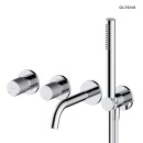Oltens Hamnes bateria wannowo-prysznicowa podtynkowa 4-otworowa kompletna chrom 34107100