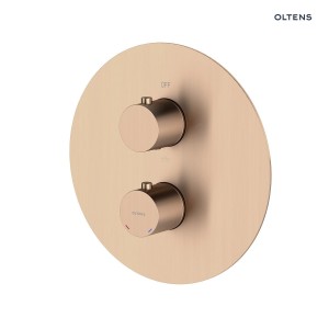 Oltens Katla bateria wannowo-prysznicowa termostatyczna podtynkowa miedź szczotkowana 34600610