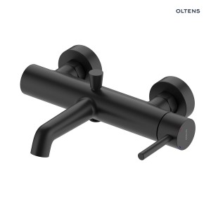 Oltens Molle bateria wannowo-prysznicowa ścienna czarny mat 34112300