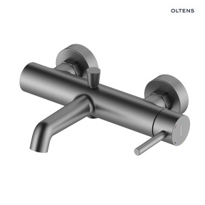 Oltens Molle bateria wannowo-prysznicowa ścienna grafit 34112400