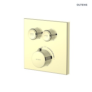 Oltens Onega (S) bateria wannowo-prysznicowa podtynkowa termostatyczna złoty 34602800
