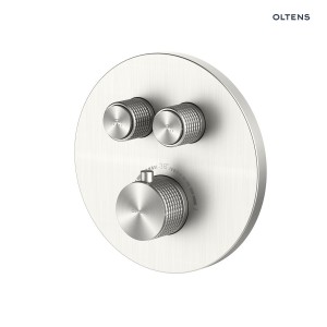 Oltens Onega bateria wannowo-prysznicowa podtynkowa termostatyczna nikiel 34601910