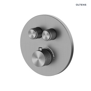 Oltens Onega bateria wannowo-prysznicowa podtynkowa termostatyczna grafit 34601400
