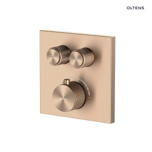 Oltens Onega (S) bateria wannowo-prysznicowa podtynkowa termostatyczna miedź szczotkowana 34602610