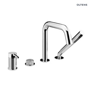 Oltens Rann bateria wannowo-prysznicowa 4 otworowa nawannowa chrom 34205100