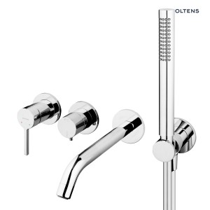 Oltens Rann bateria wannowo-prysznicowa podtynkowa 4-otworowa chrom 34110100