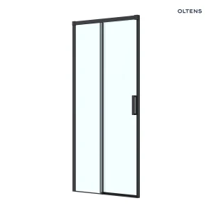 Oltens Breda drzwi prysznicowe 100 cm czarny mat/szkło przezroczyste 21213300