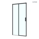 Oltens Breda drzwi prysznicowe 110 cm czarny mat/szkło przezroczyste 21214300