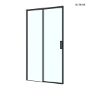 Oltens Breda drzwi prysznicowe 120 cm czarny mat/szkło przezroczyste 21212300