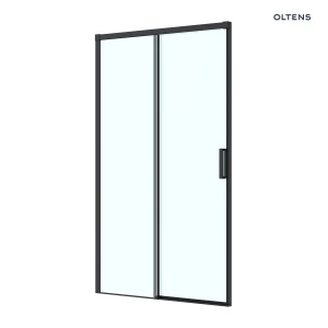 Oltens Breda drzwi prysznicowe 120 cm czarny mat/szkło przezroczyste 21212300