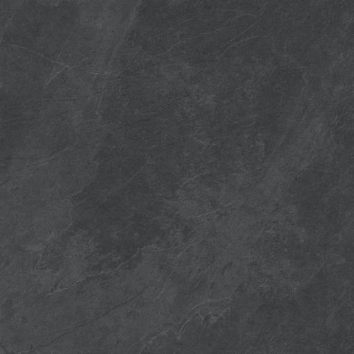Płytka gresowa imitująca kamień, w kolorze grafitowym, matowa powierzchnia Caesar Slab2 Dark Matt 80x80