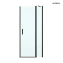 Oltens Verdal drzwi prysznicowe 120 cm czarny mat/szkło przezroczyste 21206300