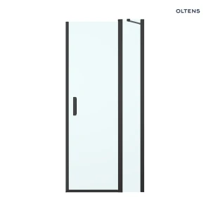 Oltens Verdal drzwi prysznicowe 120 cm czarny mat/szkło przezroczyste 21206300