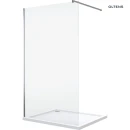 Oltens Vida ścianka prysznicowa 90 cm chrom połysk/szkło przezroczyste 22002100