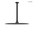Oltens Aera ramię prysznicowe sufitowe 25 cm czarny mat 39404300