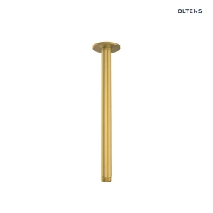 Oltens Aera ramię prysznicowe sufitowe 25 cm złoto szczotkowane 39404810
