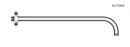Oltens Lagan ramię deszczownicy 40 cm okrągłe chrom 39400100