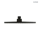 Oltens Atran (S) deszczownica 22 cm kwadratowa czarny mat 37005300 - deszczownica