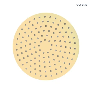 Oltens Atran deszczownica 22 cm okrągła złota 37004800