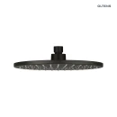 Oltens Atran Lagan deszczownica 22 cm okrągła z ramieniem ściennym czarny mat 36018300 - deszczownica