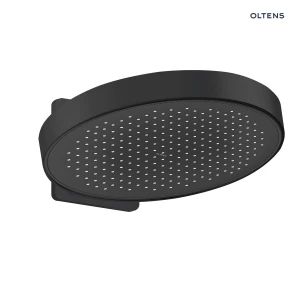 Oltens Regna deszczownica okrągła 32 cm czarny mat 37009300