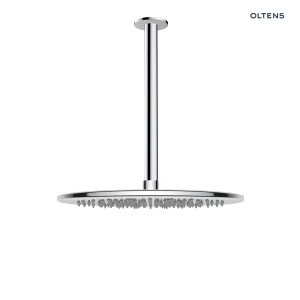 Oltens Sondera deszczownica 30x30 cm okrągła z ramieniem sufitowym Aera chrom 36085100
