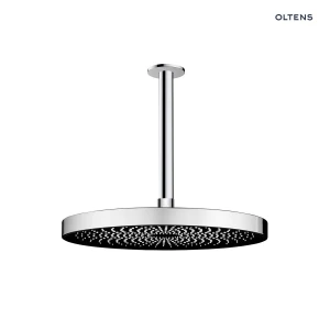 Oltens Vann deszczownica 26x26 cm okrągła z ramieniem sufitowym Aera chrom 36091100
