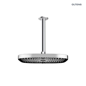 Oltens Vann (S) deszczownica 26x26 cm kwadratowa z ramieniem sufitowym Aera chrom 36092100