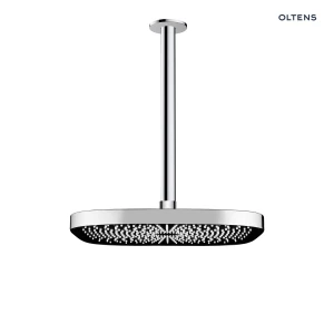 Oltens Vann (S) deszczownica 26x26 cm kwadratowa z ramieniem sufitowym Aera chrom 36087100