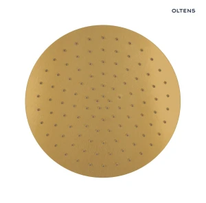 Oltens Vindel deszczownica 30 cm okrągła złoto szczotkowane 37006810
