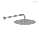 Oltens Vindel Lagan deszczownica 30 cm okrągła z ramieniem ściennym nikiel 36012910